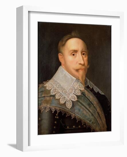 Gustav II Adolf, King of Sweden, 1624-Jacob Hoefnagel-Framed Giclee Print