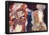 Gustav Klimt Adorn the Bride with Veil and Wreath Art Print Poster-null-Framed Poster