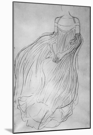 Gustav Klimt Costume Study Art Print Poster-null-Mounted Poster