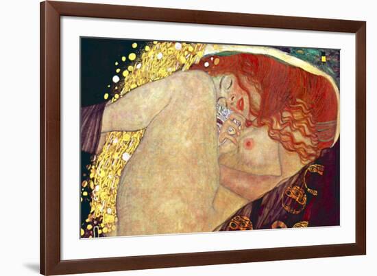 Gustav Klimt (Danae)-Gustav Klimt-Framed Art Print