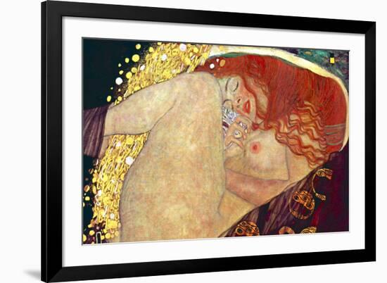 Gustav Klimt (Danae)-Gustav Klimt-Framed Art Print