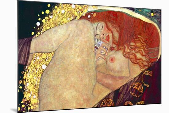 Gustav Klimt (Danae)-Gustav Klimt-Mounted Art Print