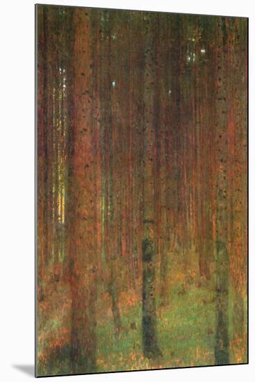 Gustav Klimt Fir Forest II-null-Mounted Art Print