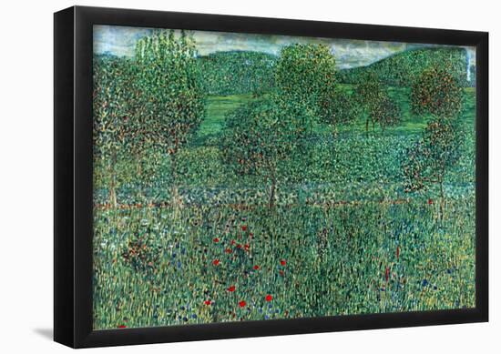 Gustav Klimt Garden Landscape Art Print Poster-null-Framed Poster
