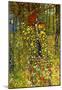 Gustav Klimt Garden with Crucifix Art Print Poster-null-Mounted Poster