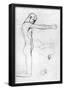 Gustav Klimt Man with Outstretched Arms Art Print Poster-null-Framed Poster
