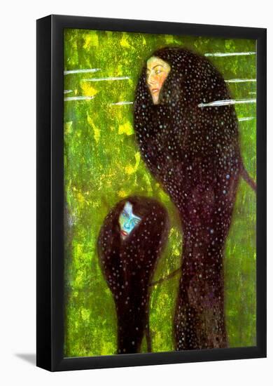 Gustav Klimt Mermaids Art Print Poster-null-Framed Poster