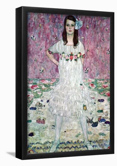 Gustav Klimt (Portrait of Eugenia (Maeda) Primavesi) Art Poster Print-null-Framed Poster