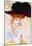 Gustav Klimt The Black Hat Art Print Poster-null-Mounted Poster