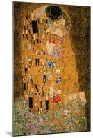 Gustav Klimt The Kiss 8 Bit-null-Mounted Poster