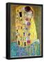 Gustav Klimt The Kiss Art Print Poster-null-Framed Poster