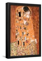 Gustav Klimt The Kiss Le Baiser Art Print Poster-null-Framed Poster