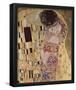 Gustav Klimt (The Kiss, Le Baiser, Detail) Art Poster Print-null-Framed Poster