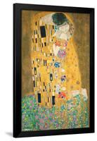 Gustav Klimt- The Kiss-Gustav Klimt-Framed Poster