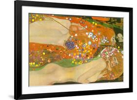 Gustav Klimt Water Snakes Friends II-Gustav Klimt-Framed Art Print