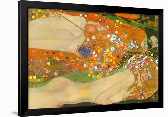 Gustav Klimt Water Snakes Friends II-Gustav Klimt-Framed Art Print