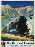 North Coast Limited in the Montana Rockies Poster-Gustav Krollmann-Stretched Canvas