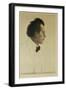 Gustav Mahler (1860-1911), composer and conductor.-Emil Orlik-Framed Giclee Print