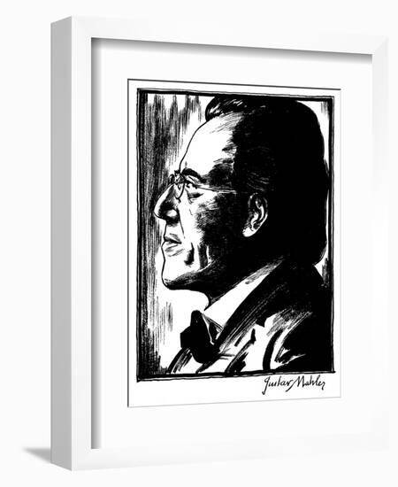 Gustav Mahler (1860-1911)-Samuel Nisenson-Framed Giclee Print