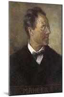 Gustav Mahler Austrian Musician-null-Mounted Art Print