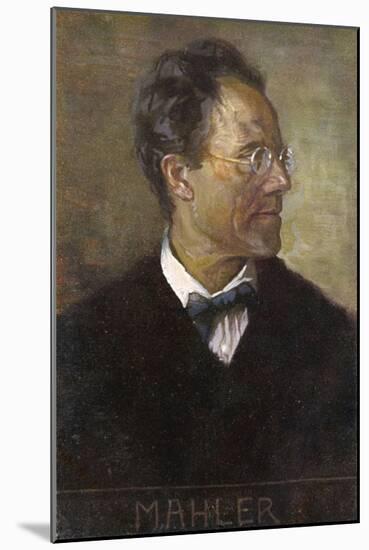 Gustav Mahler Austrian Musician-null-Mounted Art Print