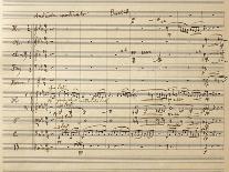 Title Page of Score for Symphony No 3-Gustav Mahler-Giclee Print