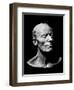 Gustav Mahler's Death Mask, 1911 (Plaster) (B/W Photo)-Austrian-Framed Giclee Print