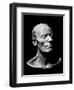 Gustav Mahler's Death Mask, 1911 (Plaster) (B/W Photo)-Austrian-Framed Giclee Print