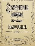 Title Page of Score for Symphony No 3-Gustav Mahler-Giclee Print