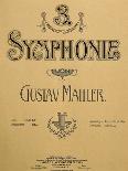 Title Page of Score for Symphony No 3-Gustav Mahler-Giclee Print