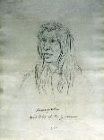 Portrait of Looking Glass Apash-Wa-Hay-Ikt Chief of the Nez Perce Indians-Gustav Sohon-Giclee Print