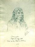 Portrait of James Delaware - a Delaware Indian-Gustav Sohon-Giclee Print