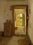 Farmhouse Interior with an Open Door-Gustav Vermehren-Giclee Print