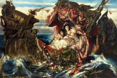 The Shipwreck of Agrippina-Gustav Wertheimer-Framed Stretched Canvas