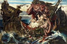 The Shipwreck of Agrippina-Gustav Wertheimer-Stretched Canvas