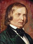 Portrait of Robert Schumann (1810-1856)-Gustav Zerner-Framed Stretched Canvas
