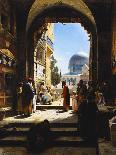 At the Entrance to the Temple Mount, Jerusalem, 1886-Gustave Bauernfeind-Giclee Print