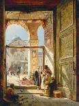 At the Entrance to the Temple Mount, Jerusalem, 1886-Gustave Bauernfeind-Giclee Print