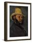 Gustave Boyer in a Straw Hat, 1870-71-Paul Cezanne-Framed Giclee Print