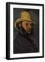 Gustave Boyer in a Straw Hat, 1870-71-Paul Cezanne-Framed Giclee Print