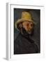 Gustave Boyer in a Straw Hat, 1870-71-Paul Cezanne-Framed Giclee Print