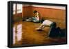 Gustave Caillebotte Floor Scrapers Art Print Poster-null-Framed Poster