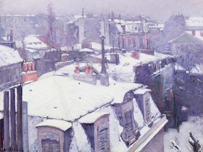 View of Roofs or Roofs Under Snow, 1878