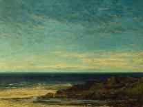 The Cliffs of Etretat after the Storm (Oil on Canvas, 1869)-Gustave Courbet-Giclee Print