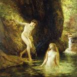 Daphnis and Chloe-Gustave Courtois-Stretched Canvas