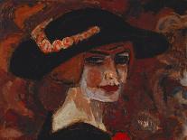 Young Woman with a Hat; Jeune Fille Au Chapeau, 1917-Gustave de Smet-Stretched Canvas