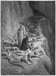 Virgil Advises Dante Not to Feel Too Sorry for the Damned in Hell, They Earned Their Place There-Gustave Dor?-Art Print