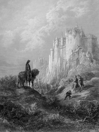 Camelot, Illustration from 'Idylls of the King' by Alfred Tennyson (Litho)