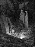 Dante and Virgil Looking into the Inferno, 1863-Gustave Doré-Giclee Print