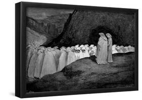 Gustave Doré (Illustration to Dante's "Divine Comedy," Inferno - Hypocrasy) Art Poster Print-null-Framed Poster